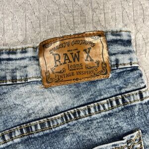 RAW X Motocross Biker Men (30X29 skinny slim fit dirtbike denim blue jeans pants